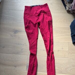 lululemon athletica Red Leggings